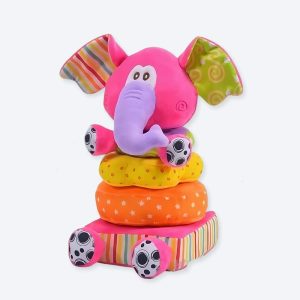 Jouets éducatifs en peluche éléphant pour enfant