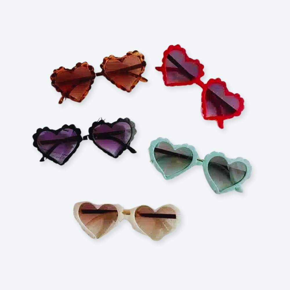 Lunette colorée avec un design en forme de coeur pour enfant