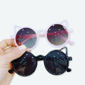 Lunettes de soleil en forme de chat pour enfants