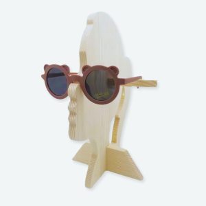 Lunettes de soleil rondes en forme d’ours pour enfants