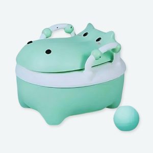 Pot de toilette motif hippopotame pour bébé