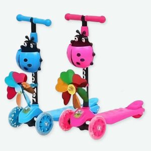 Trottinette pliable motif coccinelle pour enfant
