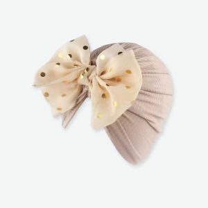 Turban à noeud brillant pour bébé fille