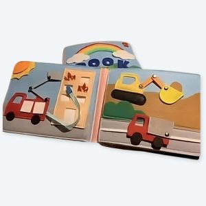 Livre en tissu à la couleur de l’arc-en-ciel