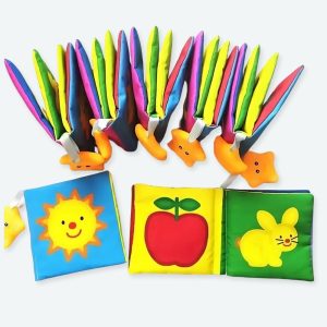 Livre en tissu lavable pour bébé