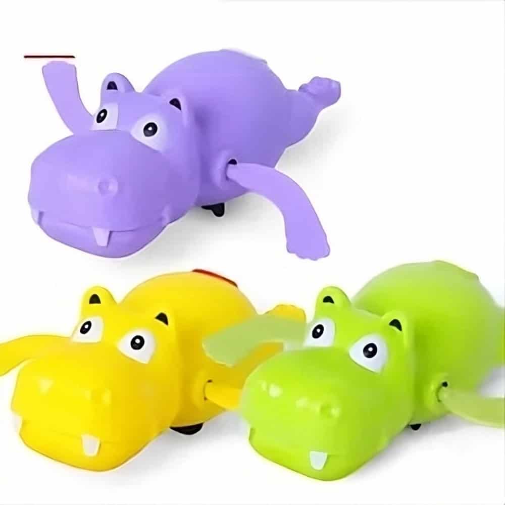 Lot de 3 pièces de jouets de bains hippopotames pour bébé – Image 4