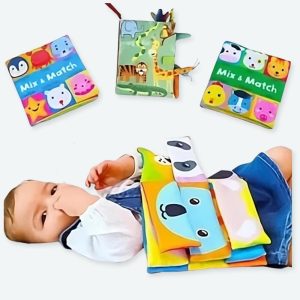 Pack de 3 livres d’éveil Montessori pour bébé