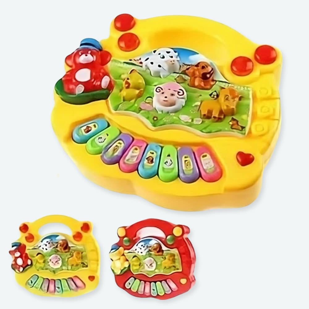 Petit piano 8 touches à motif animaux pour bébé – Image 2