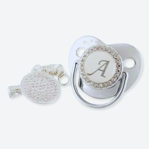 Sucettes en silicone avec attache tétine