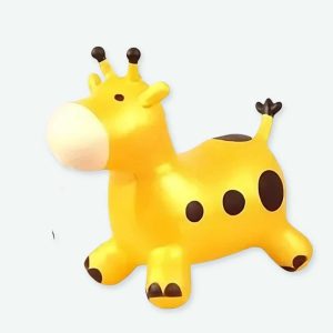 Trémie gonflable en forme de girafe