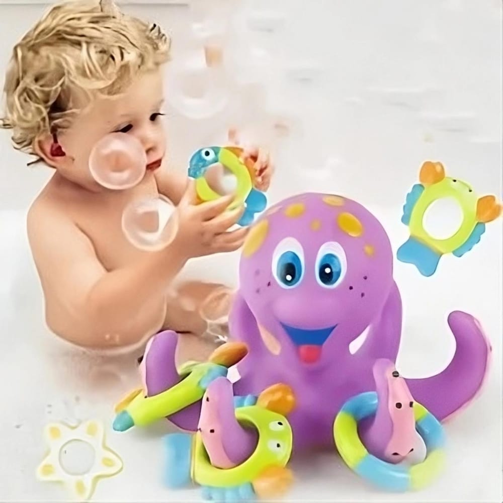 Jouet de bain pour bébé en forme de poulpe – Image 7