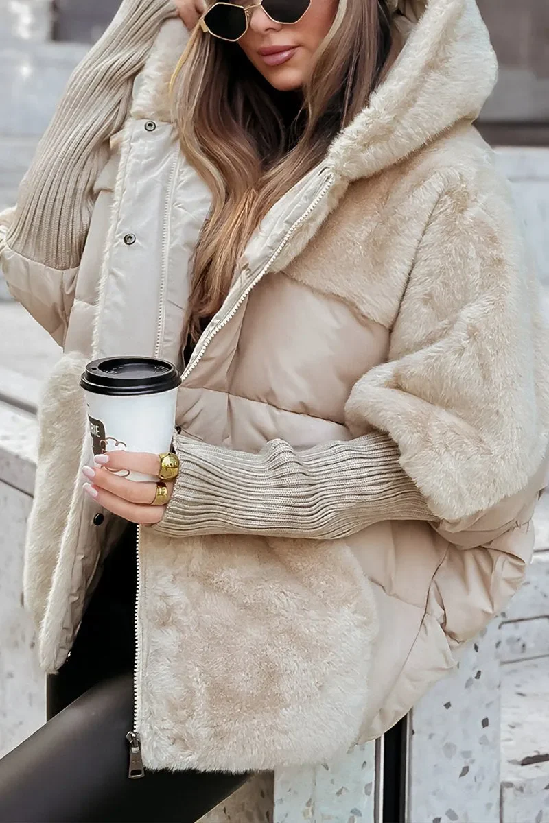 Manteau d’Hiver pour Femme | Matelassé avec Capuche – Image 8