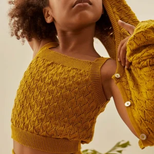 Débardeur en maille Dakota olive - MIPOUNET