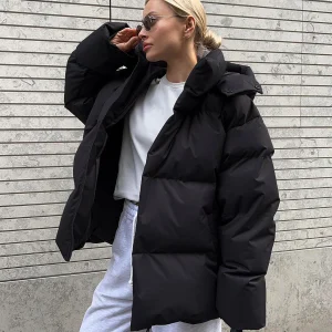 Veste Matelassée à Capuche pour Femme – Manteau Hiver Élégant et Confortable