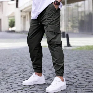 Pantalon Jogger Cargo Coupe Slim Moderne pour Homme – Pantalon Utilitaire Durable