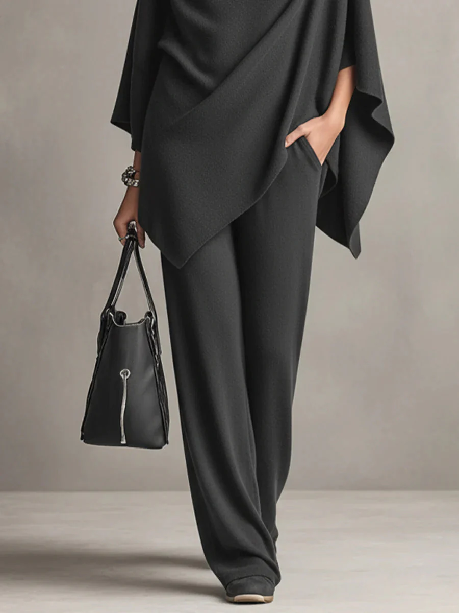 Ensemble Deux Pièces Drapé Élégant Femme – Tenue Coordonnée Stylée – Image 8