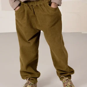 Pantalon Carrot Corderoy Vert nutria