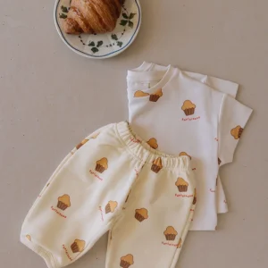 Pantalon Porgy Molleton Lemoncream Brioche