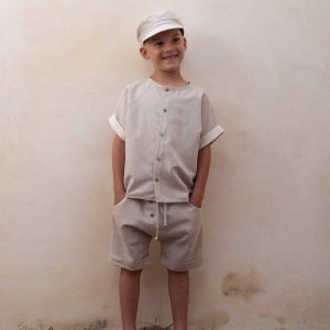 Bermuda Manéo beige - POPELIN