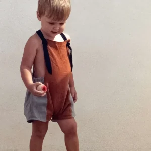 Salopette Basile à bretelles - POPELIN