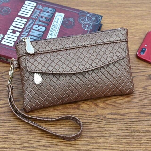 Portefeuille en Cuir à Effet Imprimé pour Femme – Image 3