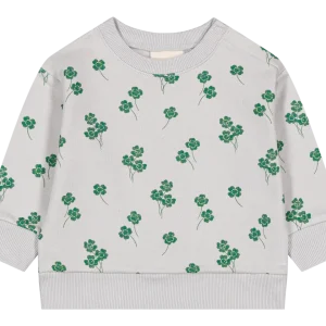 Sweat-shirt Bart Gris trèfles all over