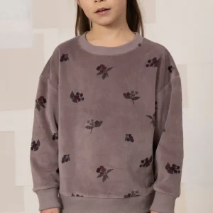 Sweat-shirt Bart Velvet Mauve mûres