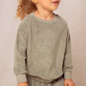 Sweat-shirt Bart Terry Vert de gris