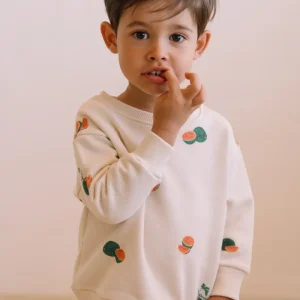 Sweat-shirt Bart Ecru Pasteque