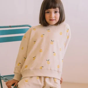 Sweat-shirt Bart Terry Sand Lemon