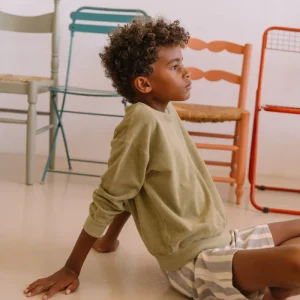 Sweat-shirt Bart Terry Vert Golden