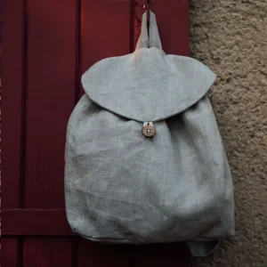 Sac à dos enfant lin naturel GENET