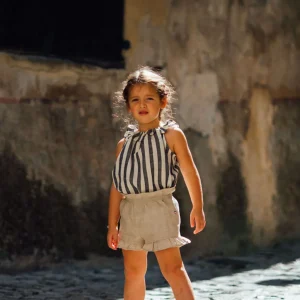 Short fille en lin FIGUIER