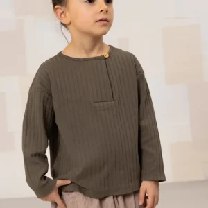 T-shirt Orso Rib ML Taupe foncé