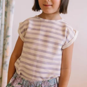 T-shirt Bama Rayures Iris