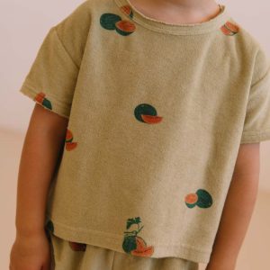 T-shirt Essential Terry Vert Pastèque