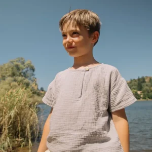 T-shirt Orso Gaze Bleu Silver