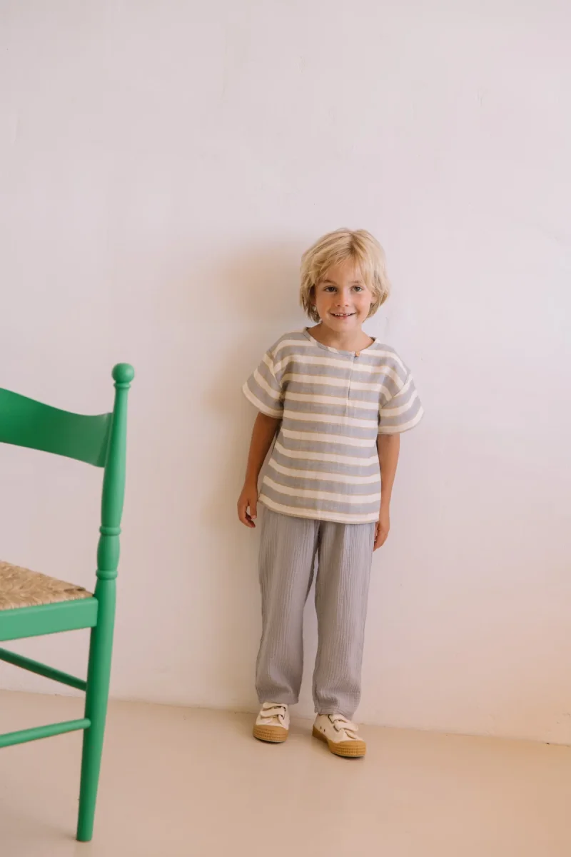 Pantalon Cousin Bleu Silver – Image 3