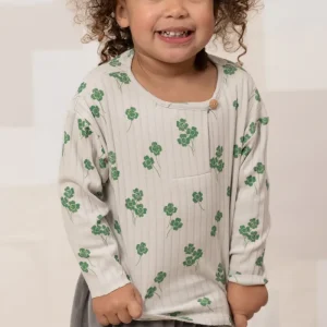 T-shirt Orso Rib ML gris trèfles