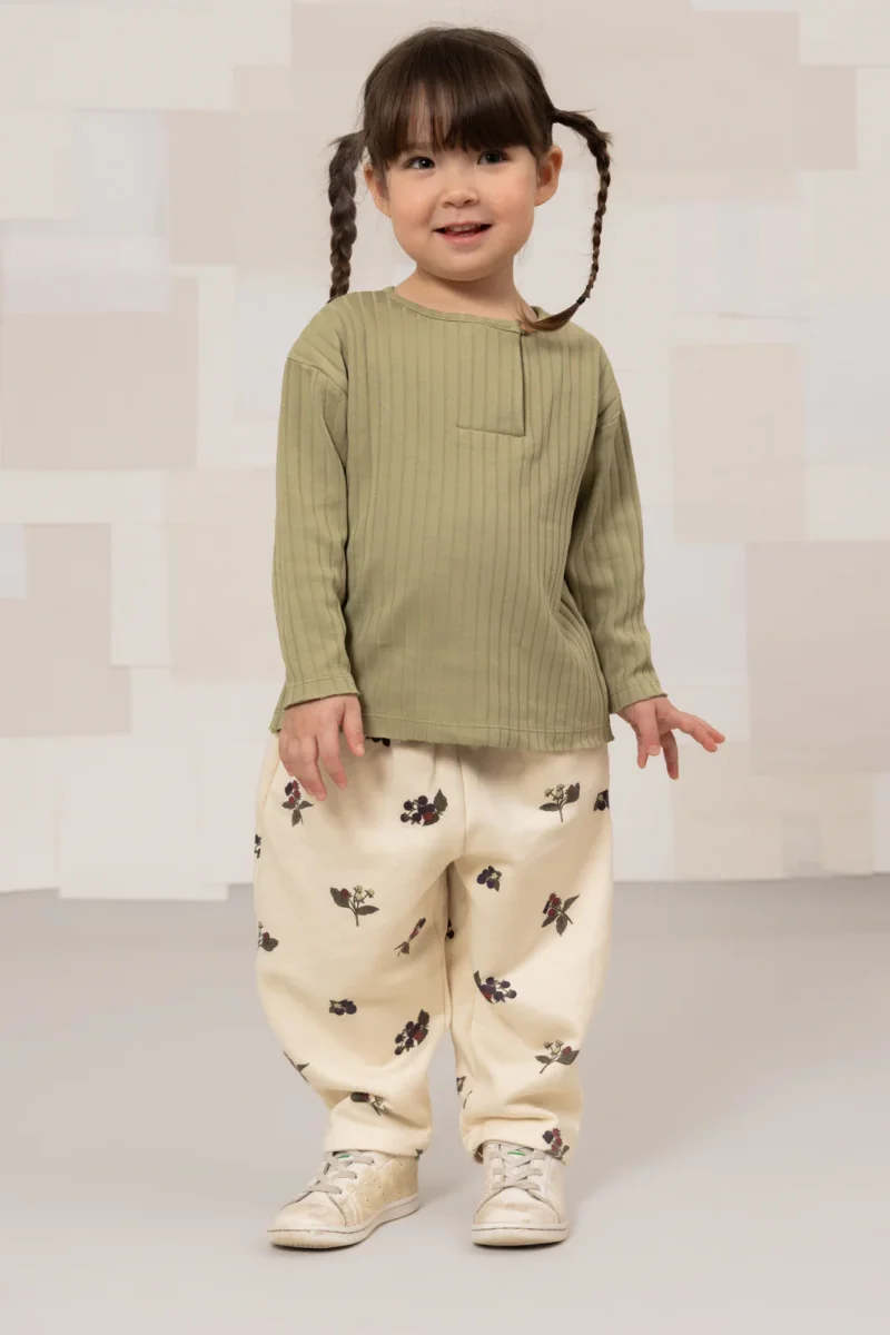 Pantalon Carrot Molleton Ecru Mûres – Image 4