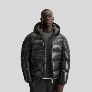 Veste Doudoune Noire Premium Pour Hommes – Parka Hivernale Isolée Avec Fermeture Éclair