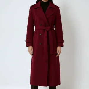 Manteau d’Hiver Bordeaux pour Femme