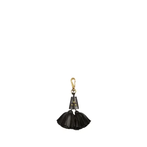 Pompon twin Agneau Noir Brass