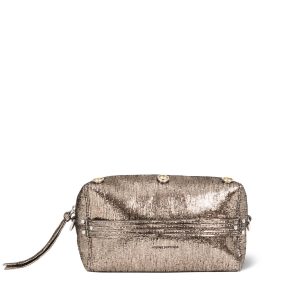Pochette Lucky Case Chèvre Lamé Champagne