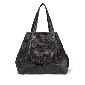 Sac Billy M Mouton Imprimé Croco Grunge