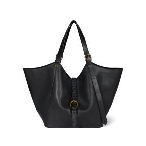 Sac Cabas Joseph M buffle Noir Brass