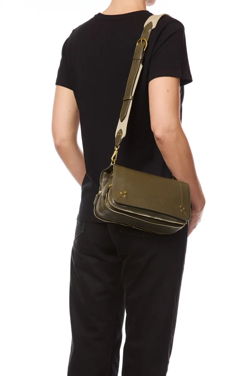 Bandoulière Sangle Large Chèvre Kaki – Image 3