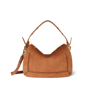 Sac Pepito L croute velours Caramel