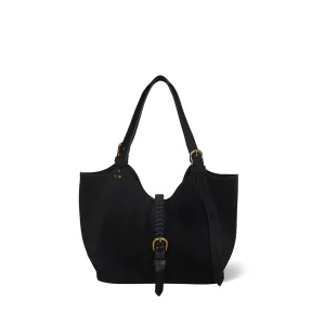 Sac Cabas Joseph S croute velours Noir