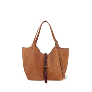 Sac Cabas Joseph S croute velours Caramel
